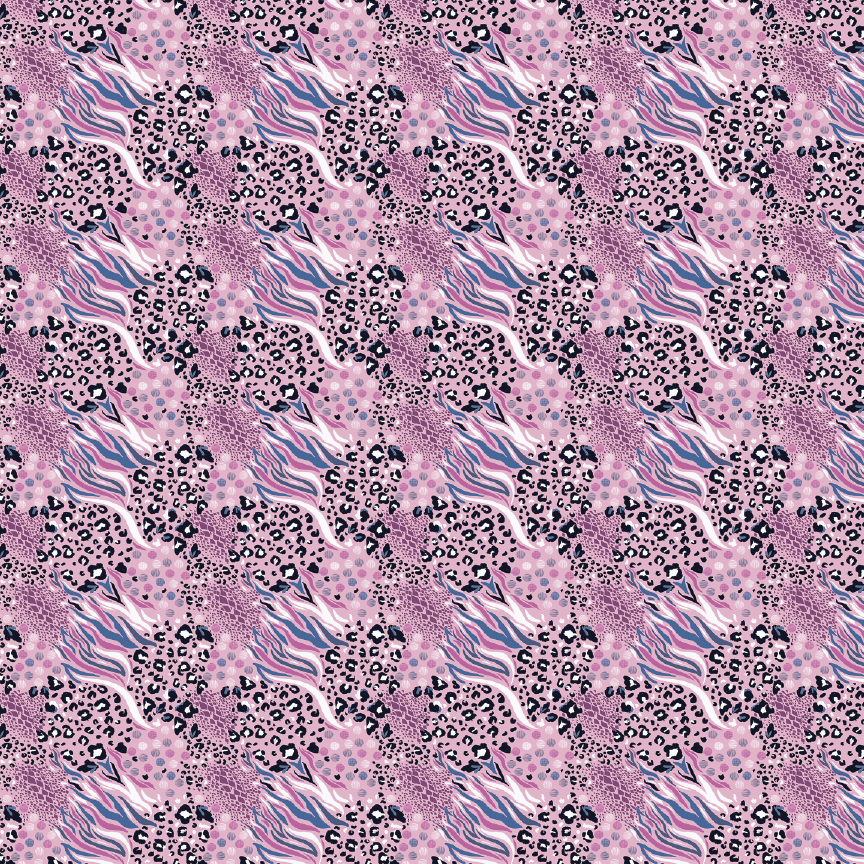 Pink Power Animal Print Pattern Acrylic Sheets - CMB Pattern Acrylic